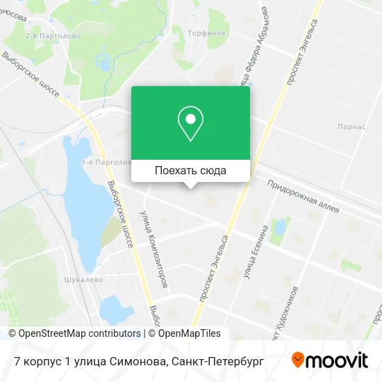 Карта 7 корпус 1 улица Симонова