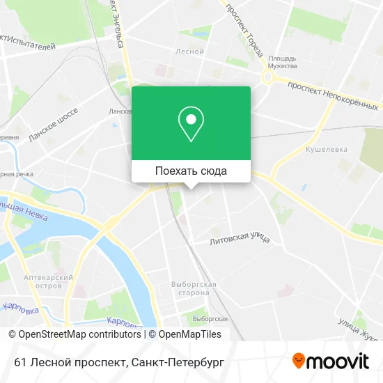 Карта 61 Лесной проспект