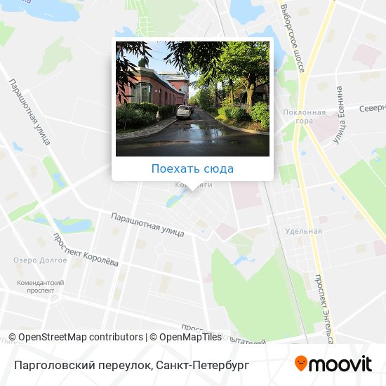 Карта Парголовский переулок