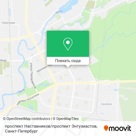 Карта проспект Наставников / проспект Энтузиастов