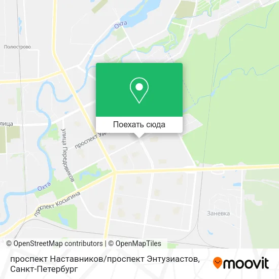 Карта проспект Наставников / проспект Энтузиастов