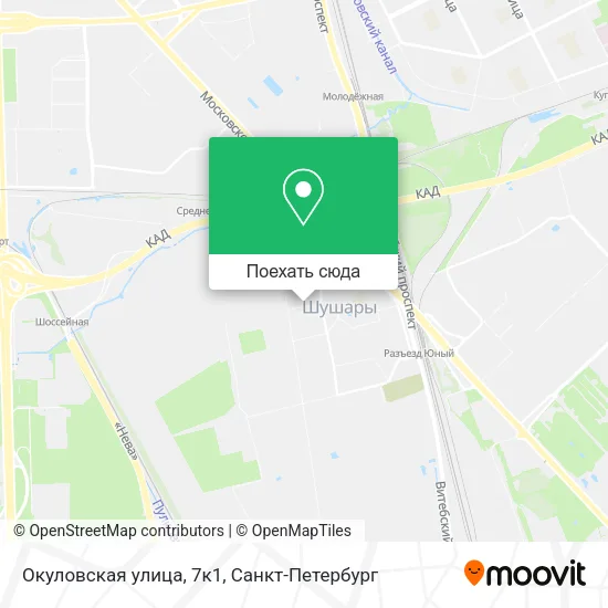 Карта Окуловская улица, 7к1
