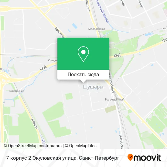 Карта 7 корпус 2 Окуловская улица