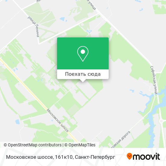 Карта Московское шоссе, 161к10