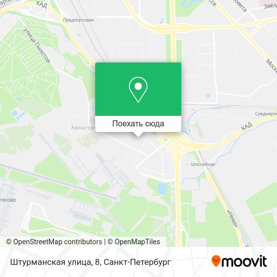 Карта Штурманская улица, 8