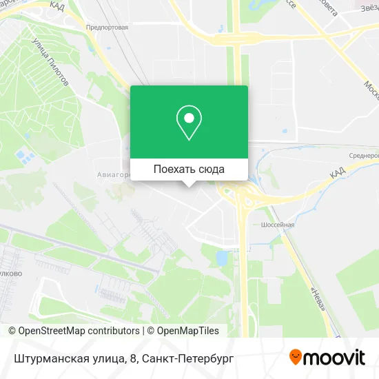 Карта Штурманская улица, 8