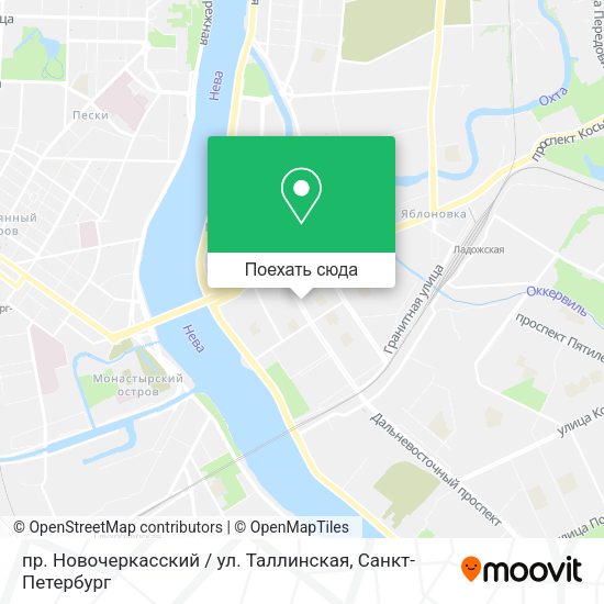 Карта пр. Новочеркасский / ул. Таллинская