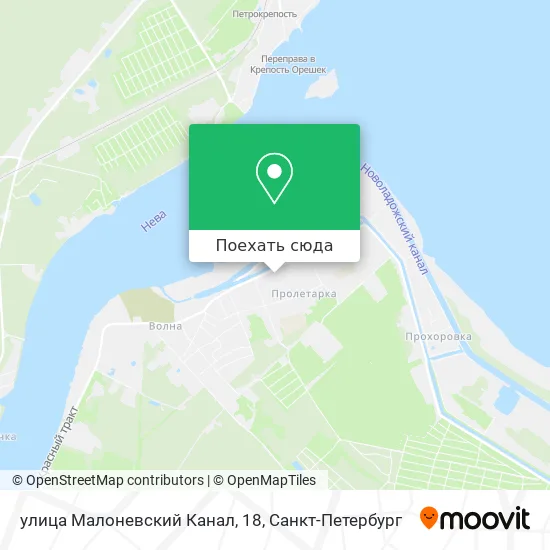 Карта улица Малоневский Канал, 18