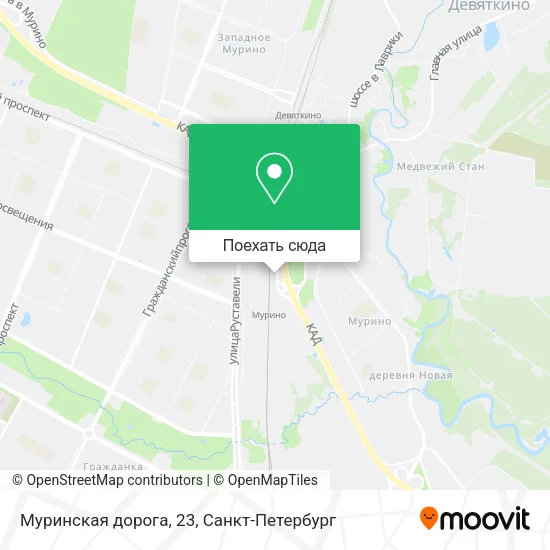 Карта Муринская дорога, 23