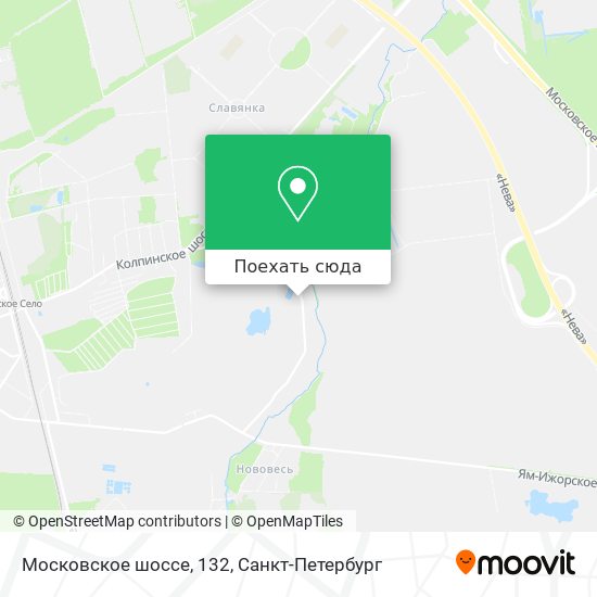 Карта Московское шоссе, 132