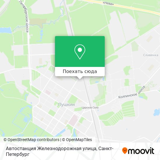Карта Автостанция Железнодорожная улица
