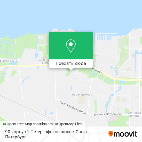 Карта 90 корпус 1 Петергофское шоссе