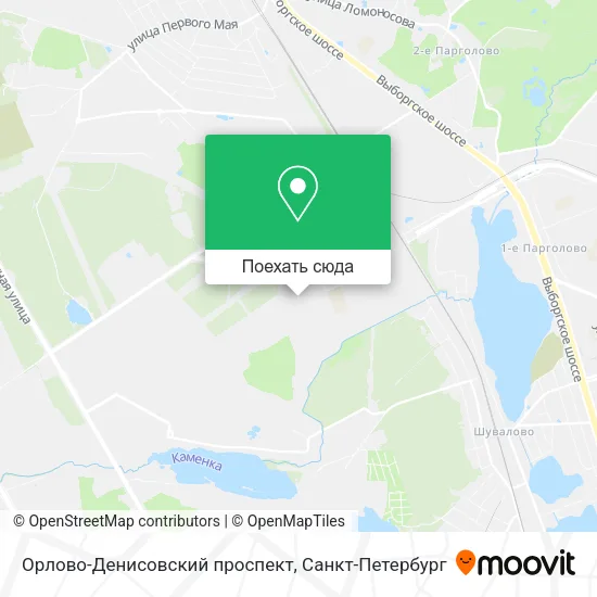 Карта Орлово-Денисовский проспект