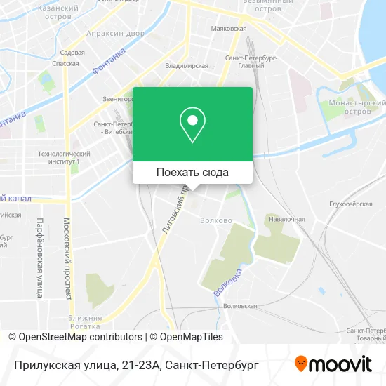 Карта Прилукская улица, 21-23А