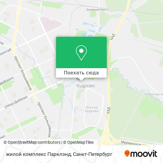 Карта жилой комплекс Парклэнд