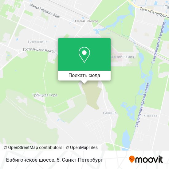 Карта Бабигонское шоссе, 5