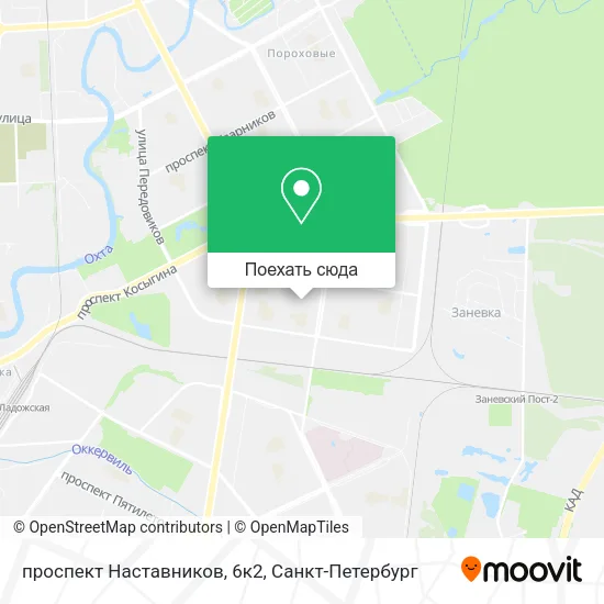 Карта проспект Наставников, 6к2