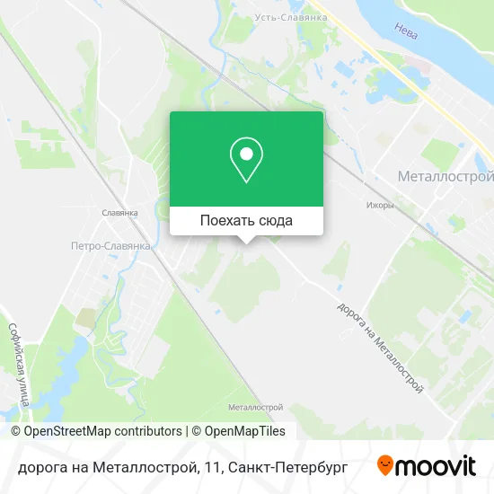 Карта дорога на Металлострой, 11