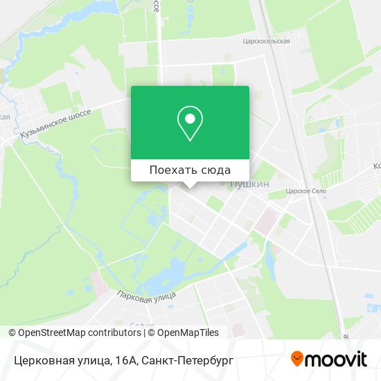 Карта Церковная улица, 16А