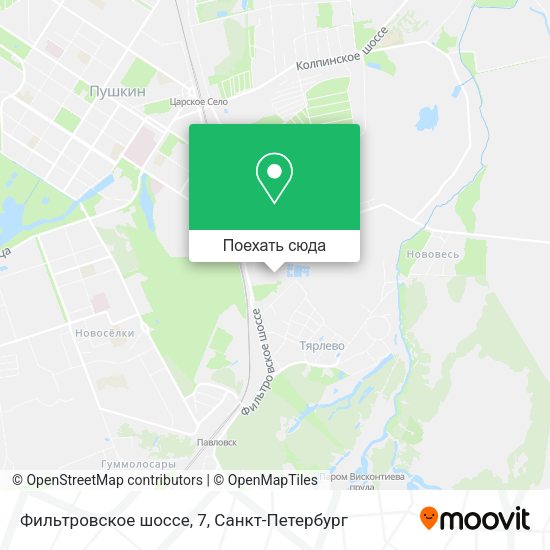Карта Фильтровское шоссе, 7