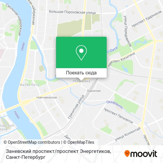 Карта Заневский проспект / проспект Энергетиков