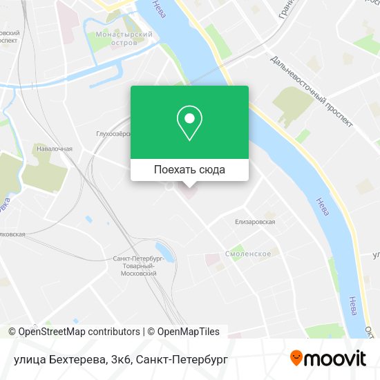 Карта улица Бехтерева, 3к6