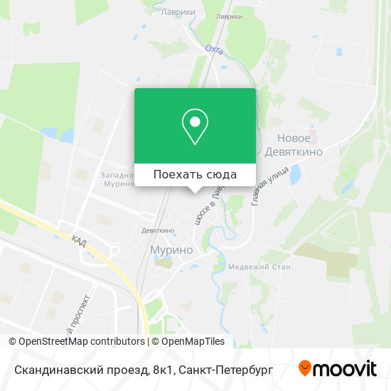 Карта Скандинавский проезд, 8к1