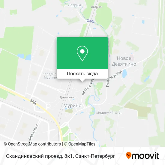 Карта Скандинавский проезд, 8к1