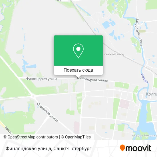Карта Финляндская улица