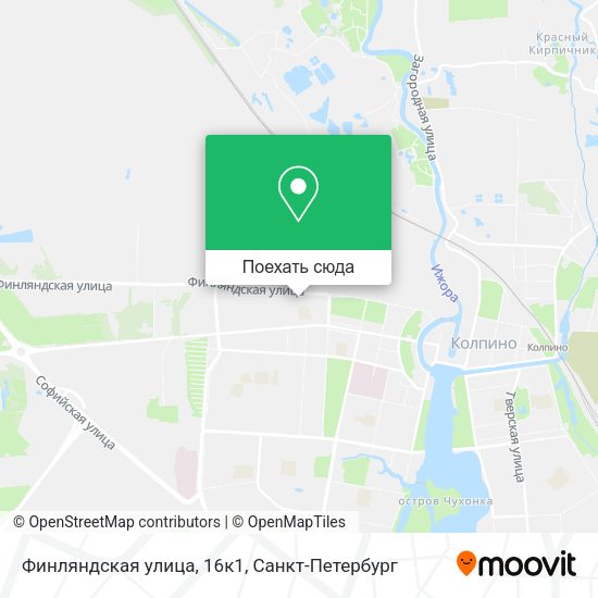 Карта Финляндская улица, 16к1