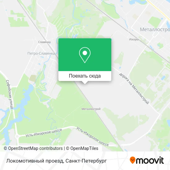 Карта Локомотивный проезд