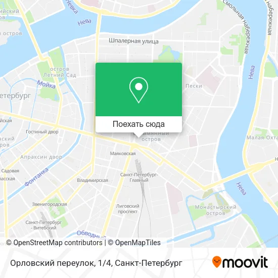 Карта Орловский переулок, 1/4
