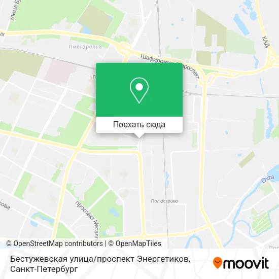 Карта Бестужевская улица / проспект Энергетиков