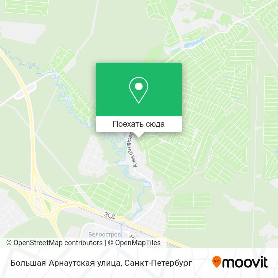 Карта Большая Арнаутская улица