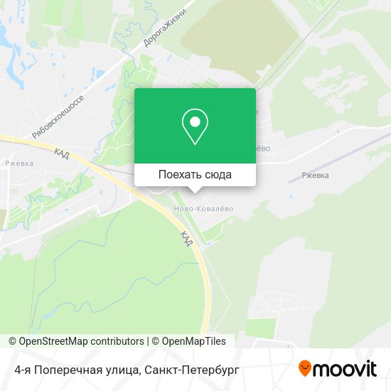 Карта 4-я Поперечная улица