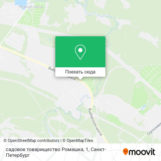 Карта садовое товарищество Ромашка, 1