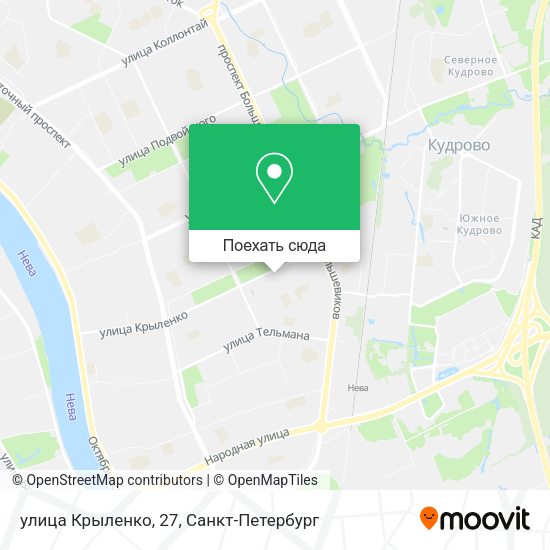 Карта улица Крыленко, 27