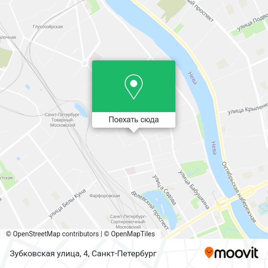Карта Зубковская улица, 4