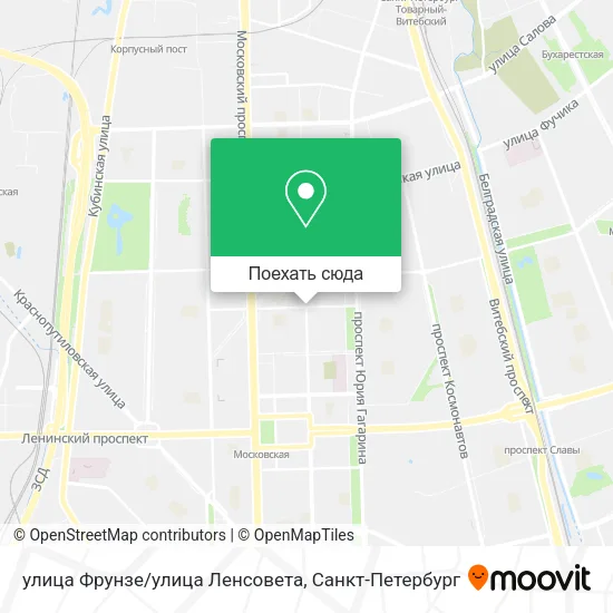 Карта улица Фрунзе/улица Ленсовета