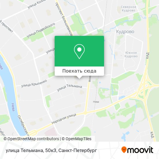 Карта улица Тельмана, 50к3