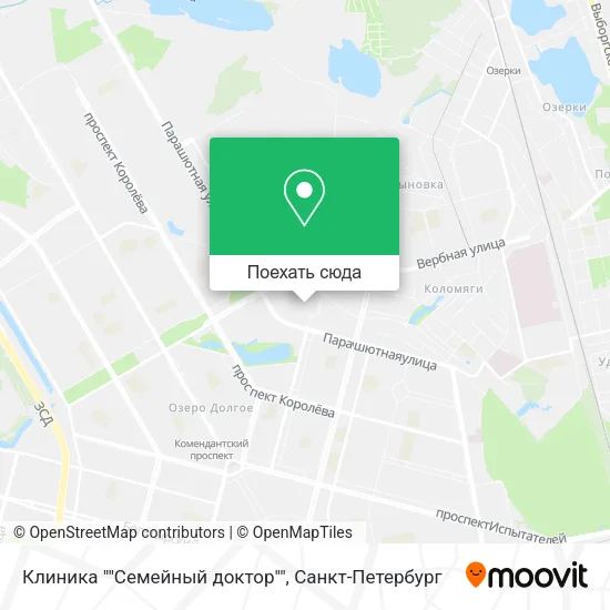 Карта Клиника ""Семейный доктор""