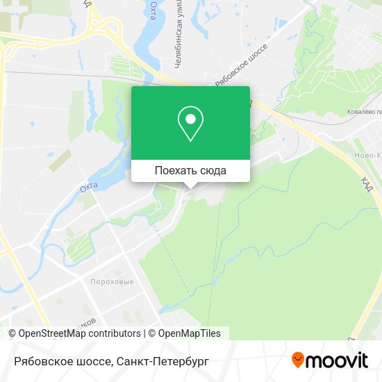 Карта Рябовское шоссе