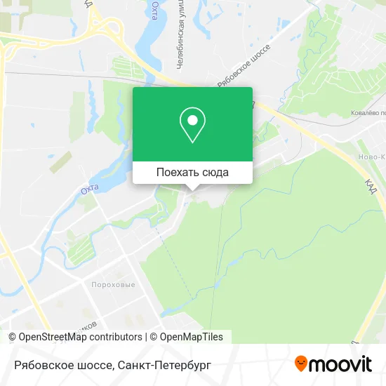 Карта Рябовское шоссе