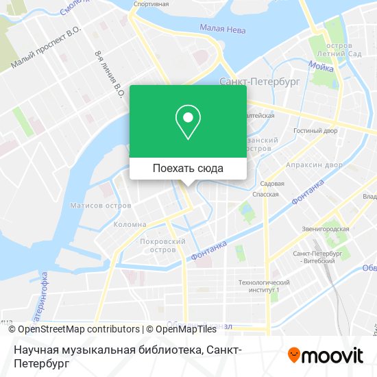 Карта Научная музыкальная библиотека