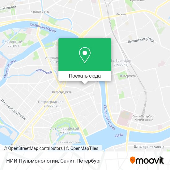 Карта НИИ Пульмонологии