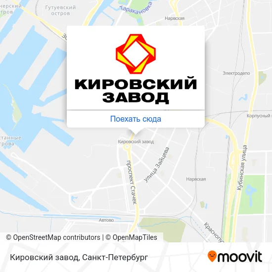 Карта Кировский завод