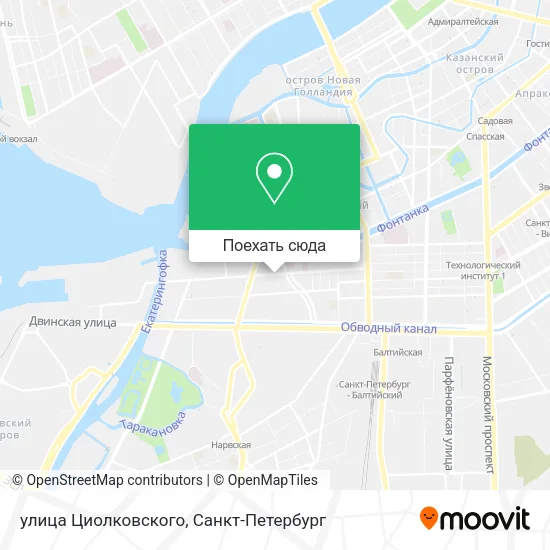 Карта улица Циолковского