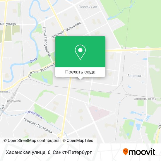 Карта Хасанская улица, 6