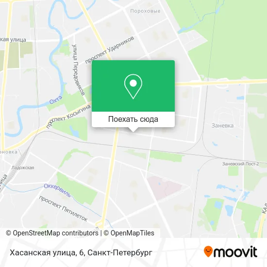 Карта Хасанская улица, 6