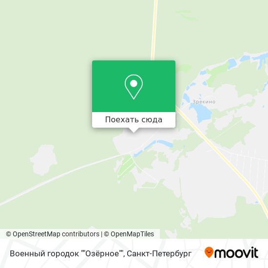 Карта Военный городок ""Озёрное""